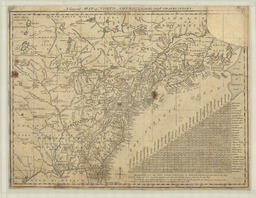 A general map of North America, from the latest observations.